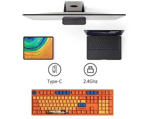 Bàn phím cơ AKKO 3108 RF Dragon Ball Z - Goku (AKKO switch v3 - Cream Yellow) 1