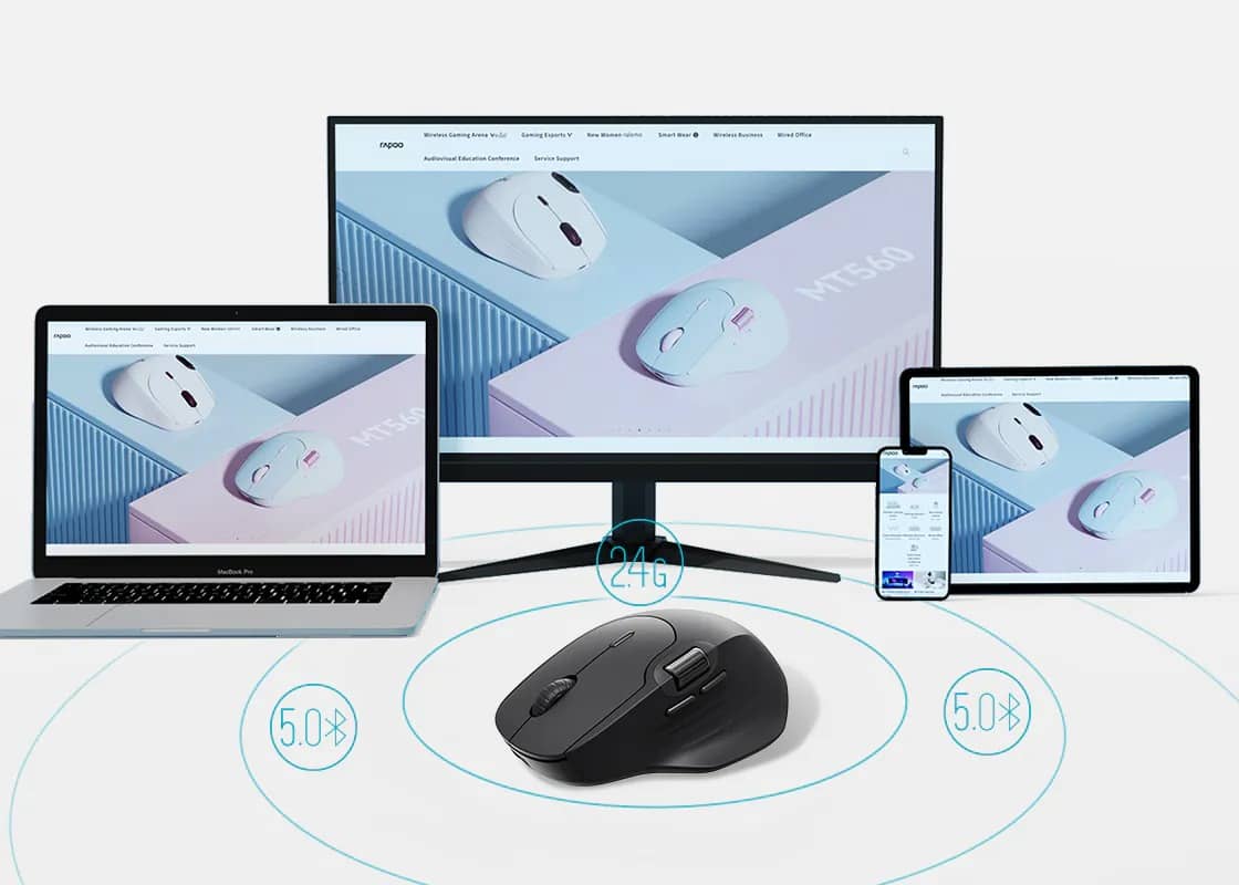 Chuột không dây Rapoo MT560 3