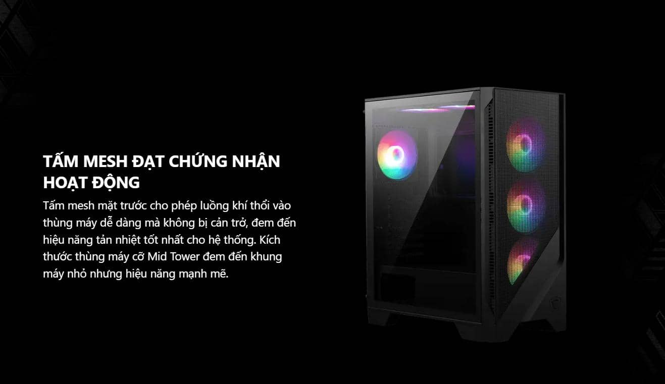 Vỏ case MSI MAG FORGE 120A AIRFLOW 