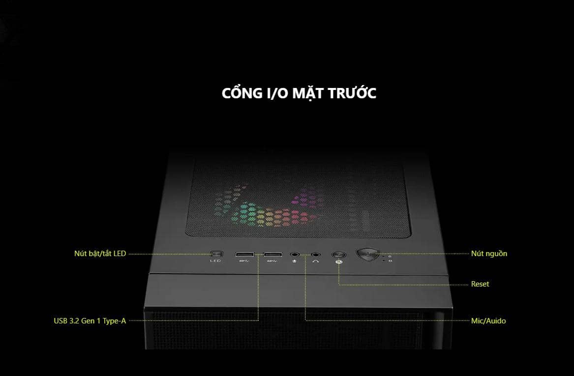 Vỏ case MSI MAG FORGE 120A AIRFLOW 