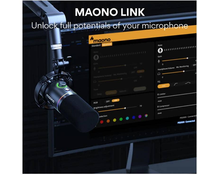 Micro thu âm có dây Maono PD200X 3