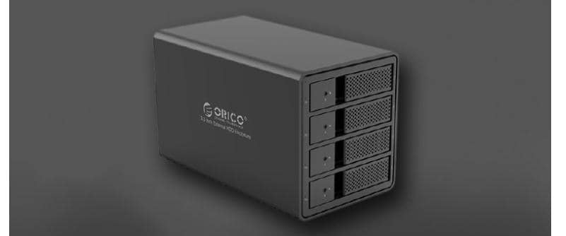 Hộp đựng 4 ổ cứng Orico 9548U3-BK Đen (Tương thích 3.5 inch và 2.5 inch) 2