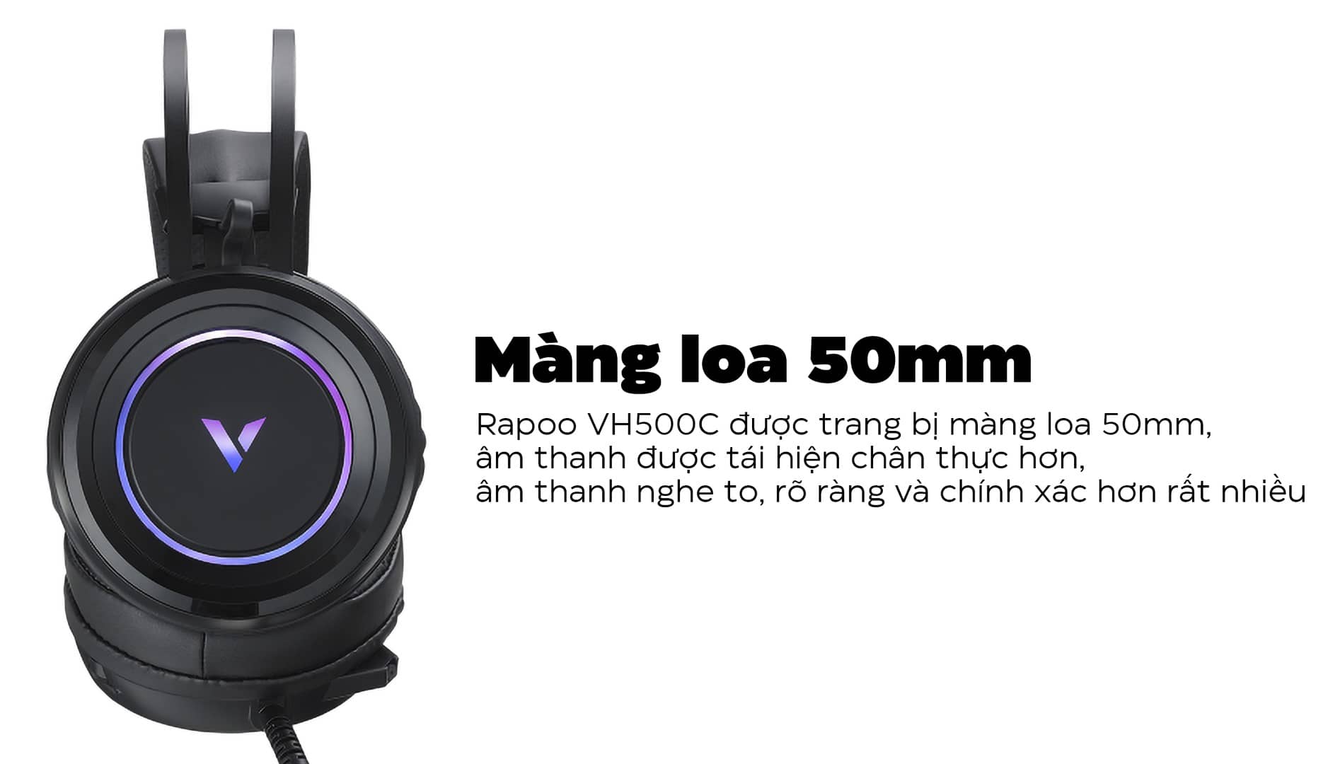 Tai nghe gaming Rapoo VH500C (USB, 7.1 Led RGB)