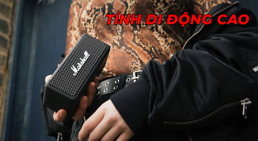 Loa Marshall Emberton - Màu đen (Brass)