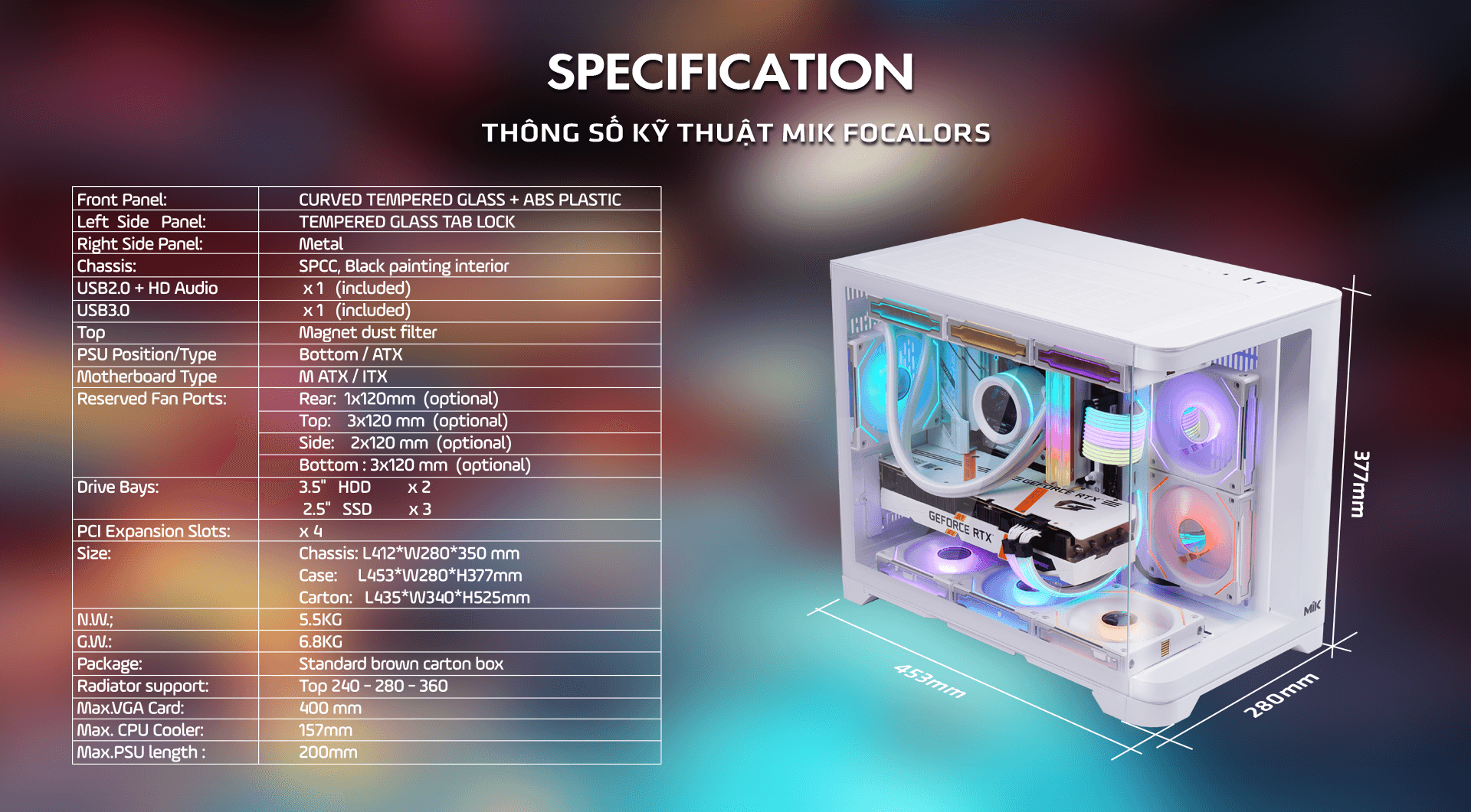 Vỏ Case MIK FOCALORS M