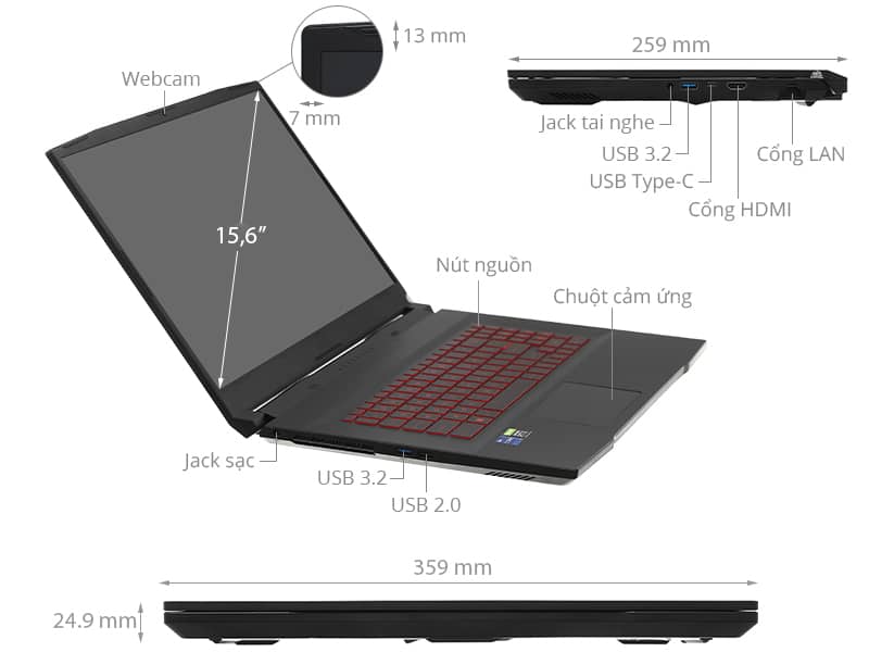 Laptop MSI Gaming Katana GF66