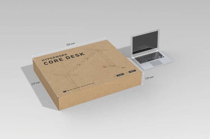 Mặt bàn 1m2 HyperWork Core Desk HPW-TT03-BLK Đen V1 4