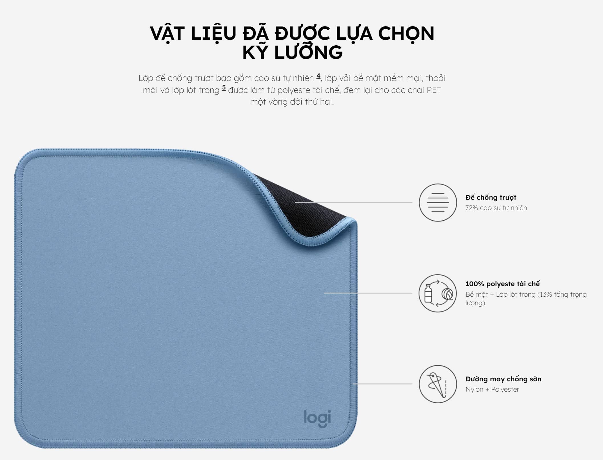 Bàn di chuột Logitech studio series - Đen (956-000031)
