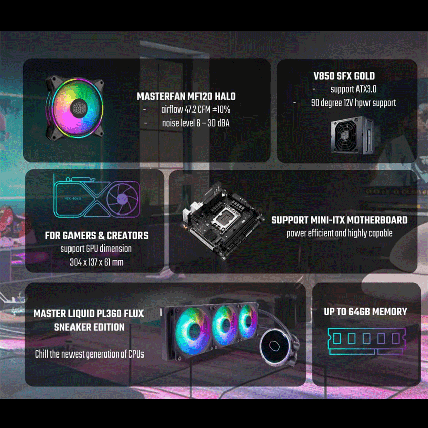 Vỏ Case Cooler Master SNEAKER 