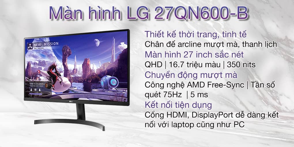 Màn hình LG 27QN600-B 1
