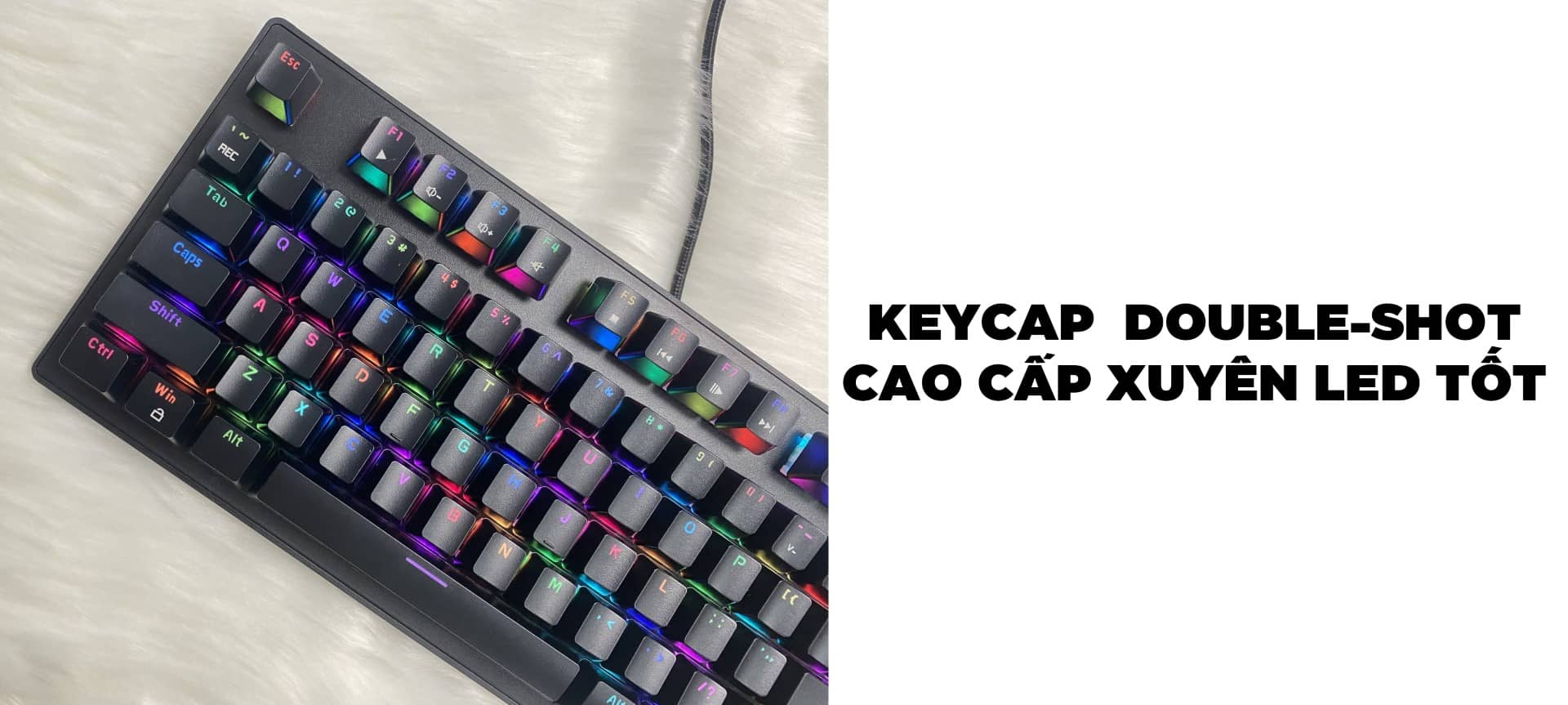 Bàn phím cơ Newmen GE87R (USB/Led RGB)