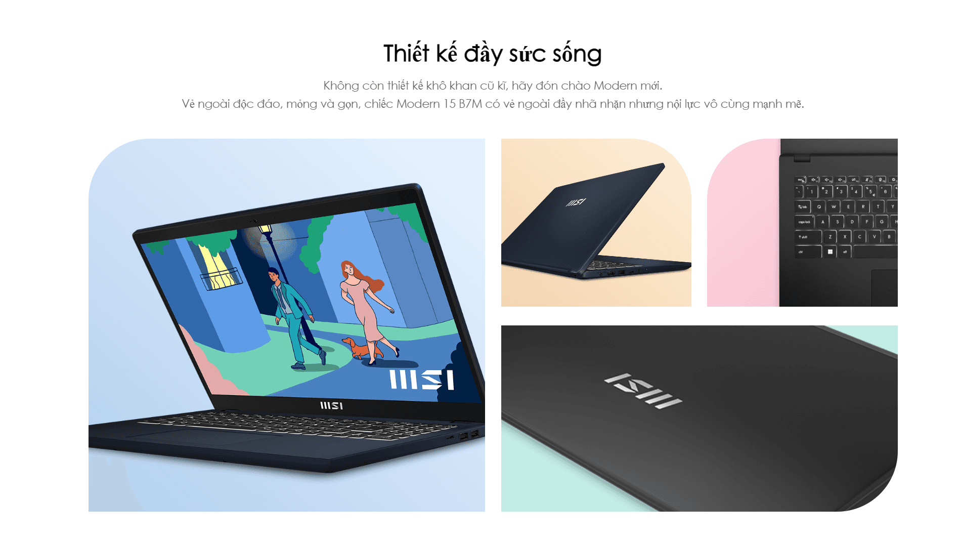 Laptop MSI Modern 15 (B7M-238VN) 
