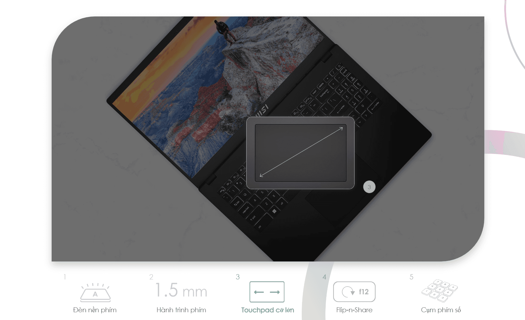 Laptop MSI Modern 15 (B7M-238VN) 