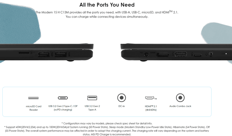 Laptop MSI Modern 15 H (C13M-216VN)
