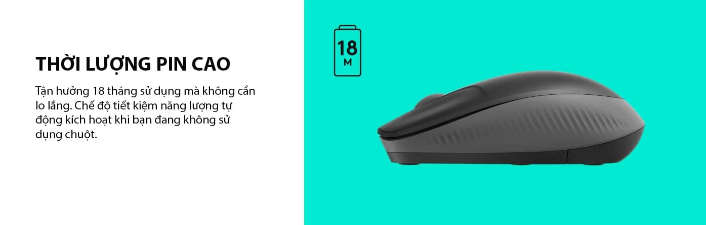Chuột không dây Logitech M190 đen (910-005913) (USB) 5