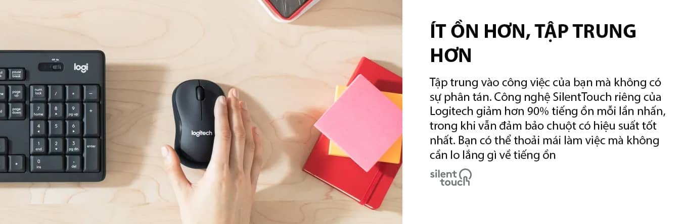 Chuột không dây Logitech M221 đen (USB) 2