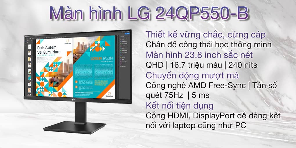 Màn hình LG 24QP550-B 1