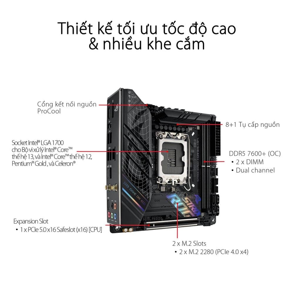 Mainboard ASUS ROG STRIX B760-I GAMING WIFI DDR5