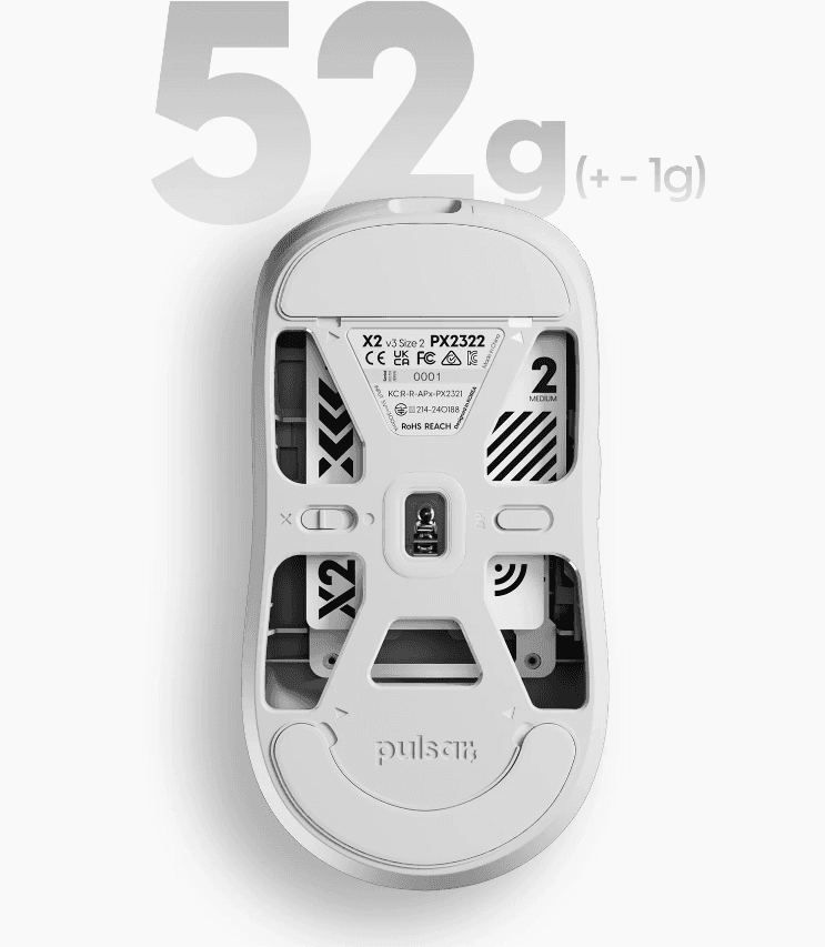 Chuột Pulsar không dây X2 V3 Size 2 White 5