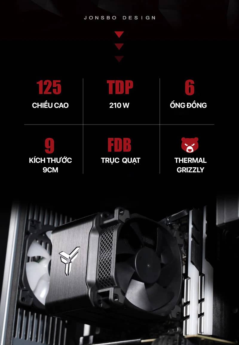 Tản nhiệt khí Jonsbo HX6210
