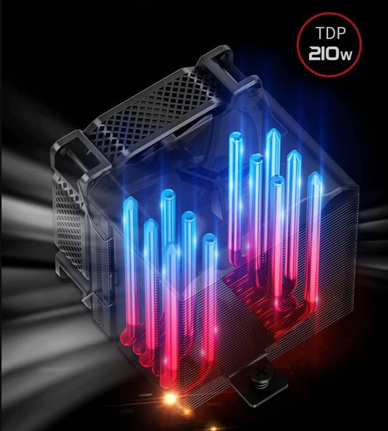 Tản nhiệt khí Jonsbo HX6210 ( Kèm sẵn Backplate 1700 Jonsbo)