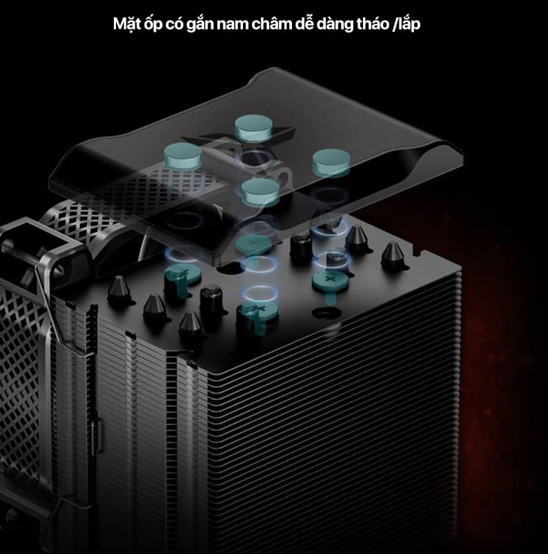 Tản nhiệt khí Jonsbo HX6210 ( Kèm sẵn Backplate 1700 Jonsbo)