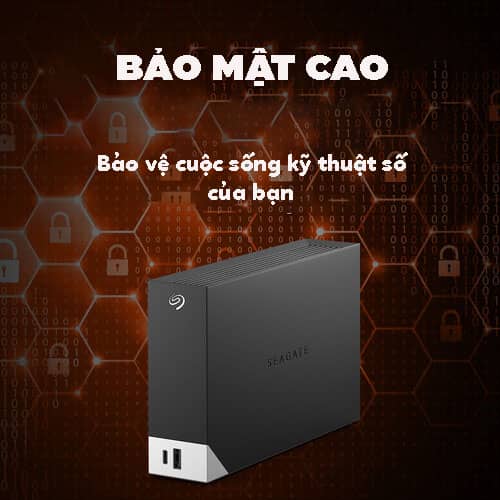  cứng gắn ngoài để bàn 10TB USB3.0/3.5 inch Seagate One Touch HUB Đen STLC10000400 