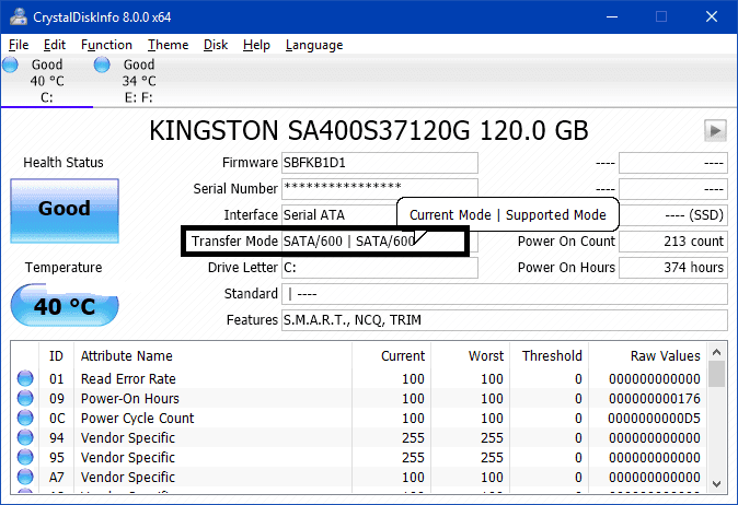 Test khe cắm HDD SATA