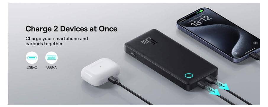 Pin sạc dự phòng Baseus Airpow Lite 10.000mAh 15W - Màu Đen 4