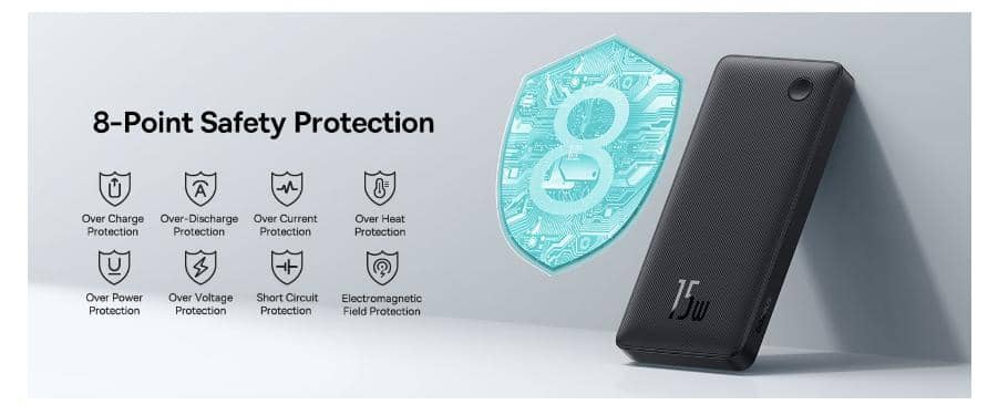 Pin sạc dự phòng Baseus Airpow Lite 10.000mAh 15W - Màu Đen 6 