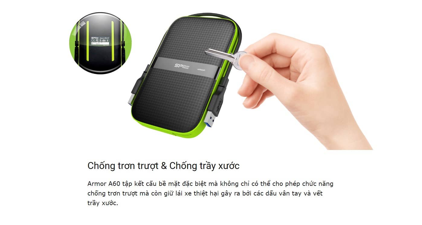 Ổ Cứng Di Động 2.5 inch SILICON POWER ARMOR A60 