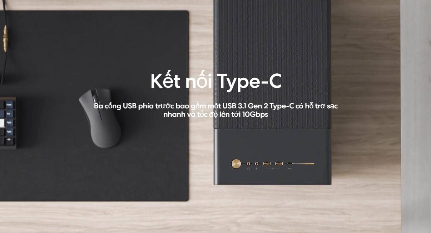 Vỏ Case Fractal Design North Chalk White (ATX/Mid Tower/Màu Trắng) 