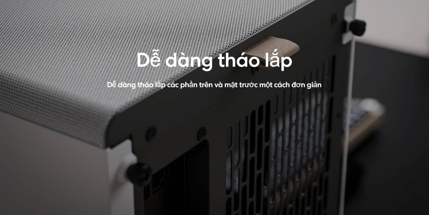 Vỏ Case Fractal Design North Chalk White (ATX/Mid Tower/Màu Trắng) 