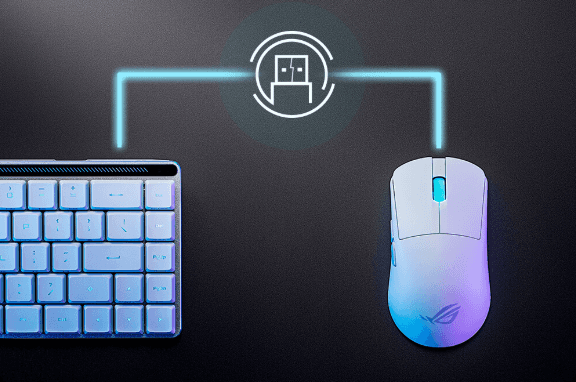 Chuột Gaming Asus ROG Harpe Ace Mini White 11