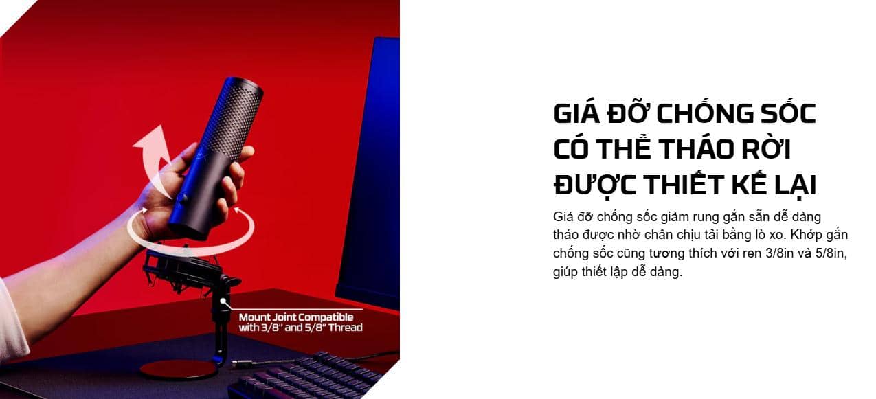 Micro HyperX QuadCast 2 S (9A273AA) 6