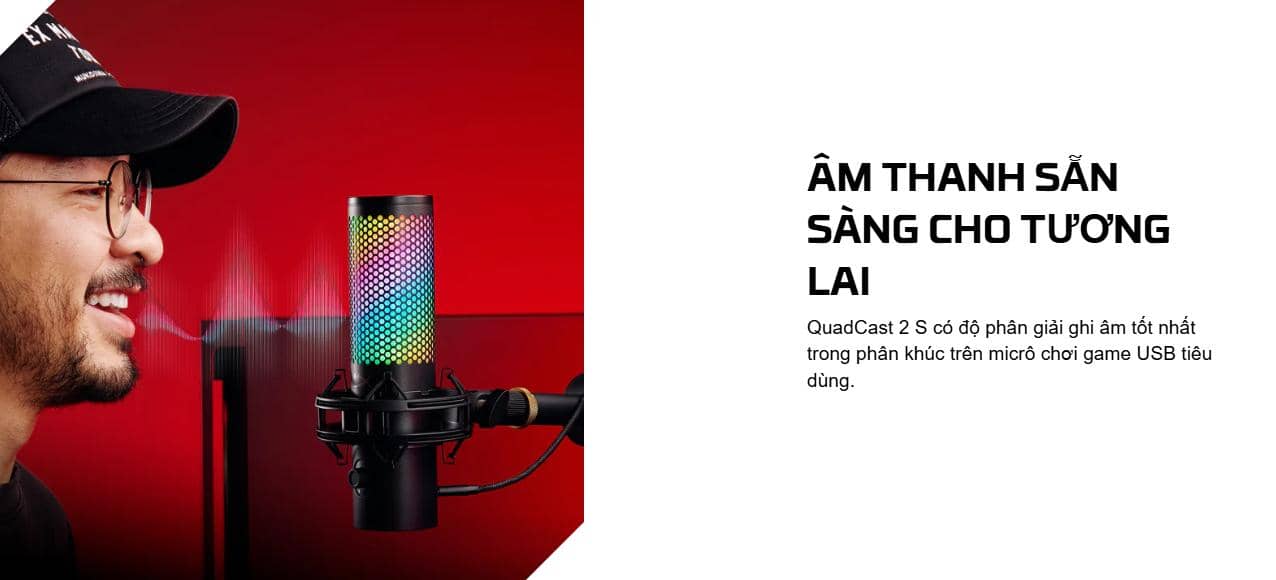 Micro HyperX QuadCast 2 S (9A273AA) 2