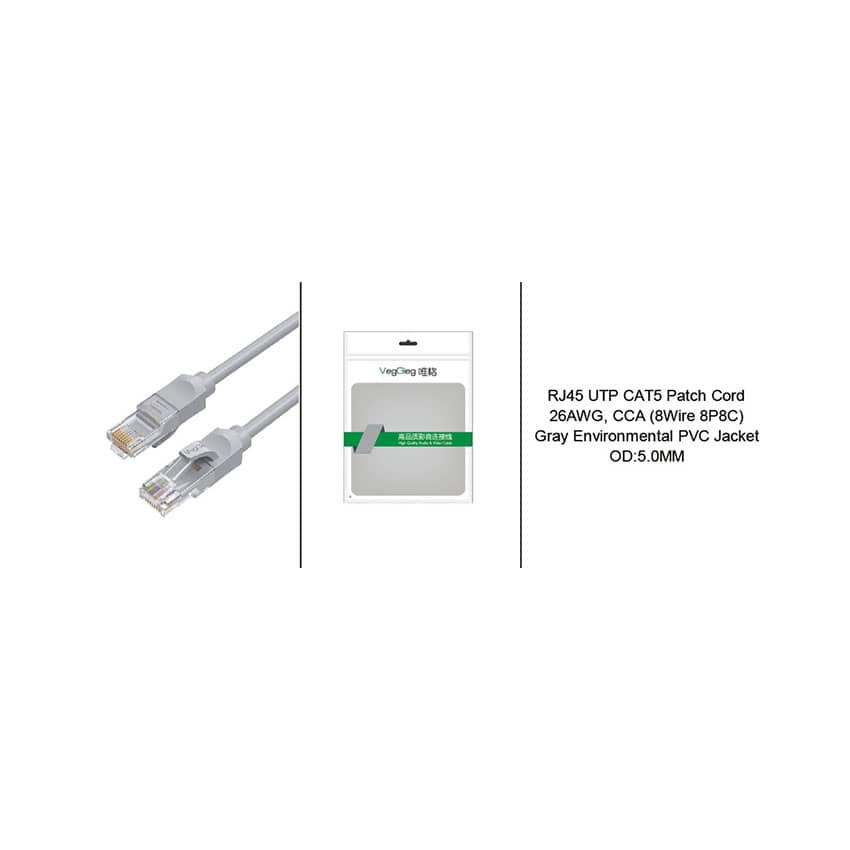 Cáp mạng đầu đúc cat5 RJ45 5m VEGGIEG VE515 2