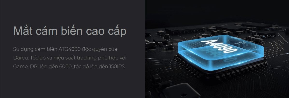 Chuột không dây Dareu EM901X RGB Blue White 5