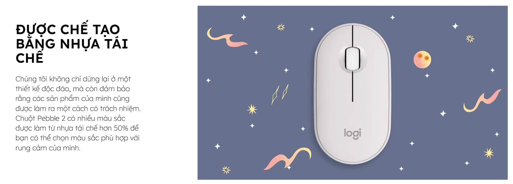 Chuột không dây Logitech Pebble M350s