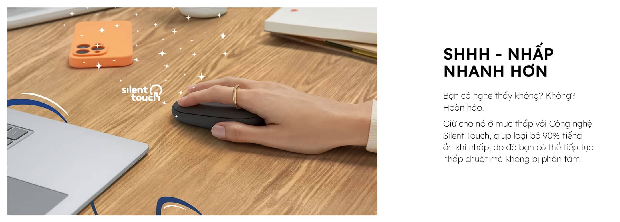 Chuột không dây Logitech Pebble M350s