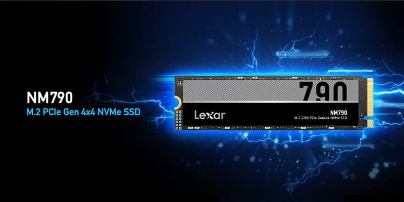 Ổ cứng SSD Lexar NM790 500GB M.2 2280 PCIe 4x4 (Đọc 6400MB/s - Ghi 2900MB/s) - (LNQ790X500G-RNNNG)