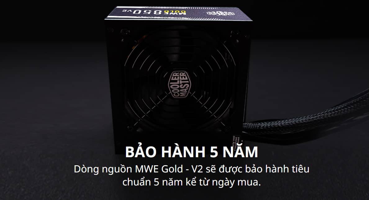 Nguồn máy tính Cooler Master MWE GOLD 850 - V2  850W ( 80 Plus Gold/Màu Đen/Full Modular