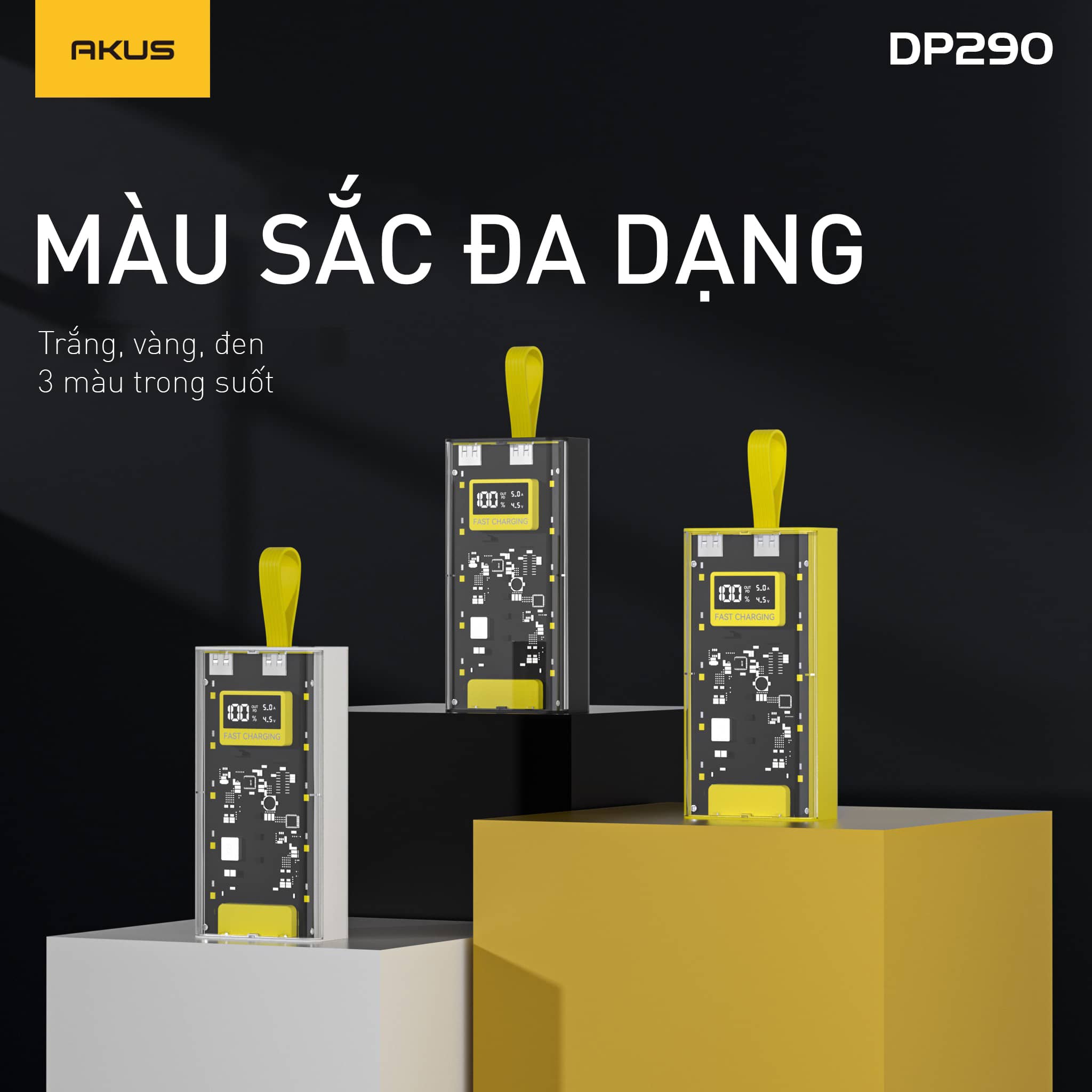 Pin sạc dự phòng AKUS DP290 - 10.000 mAh
