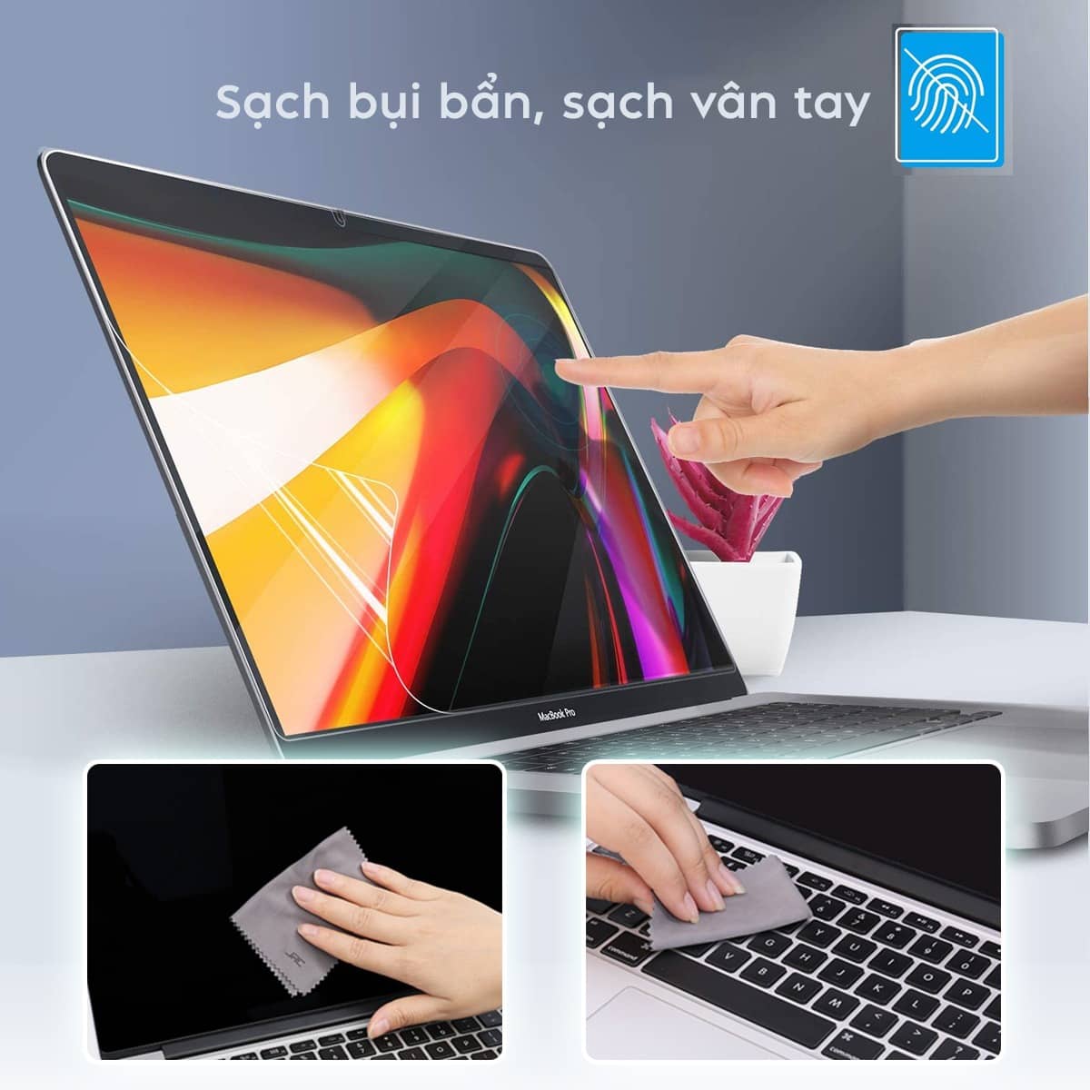 Bộ dung dịch vệ sinh 2in1 Laptop Macbook JRC chính hãng