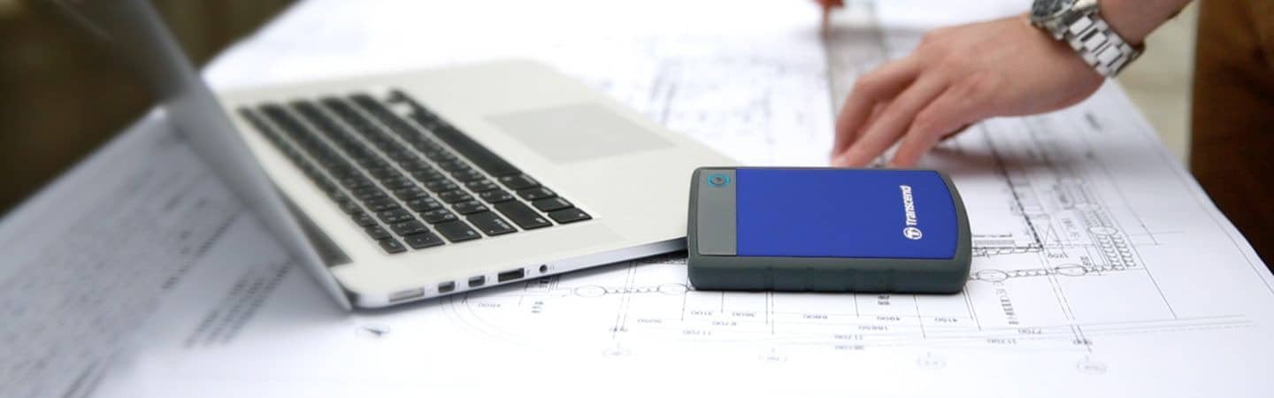 Ổ cứng di động Transcend 4TB 2.5inch StoreJet 25H3B Màu Xanh Blue, Chống Sốc (TS4TSJ25H3B)