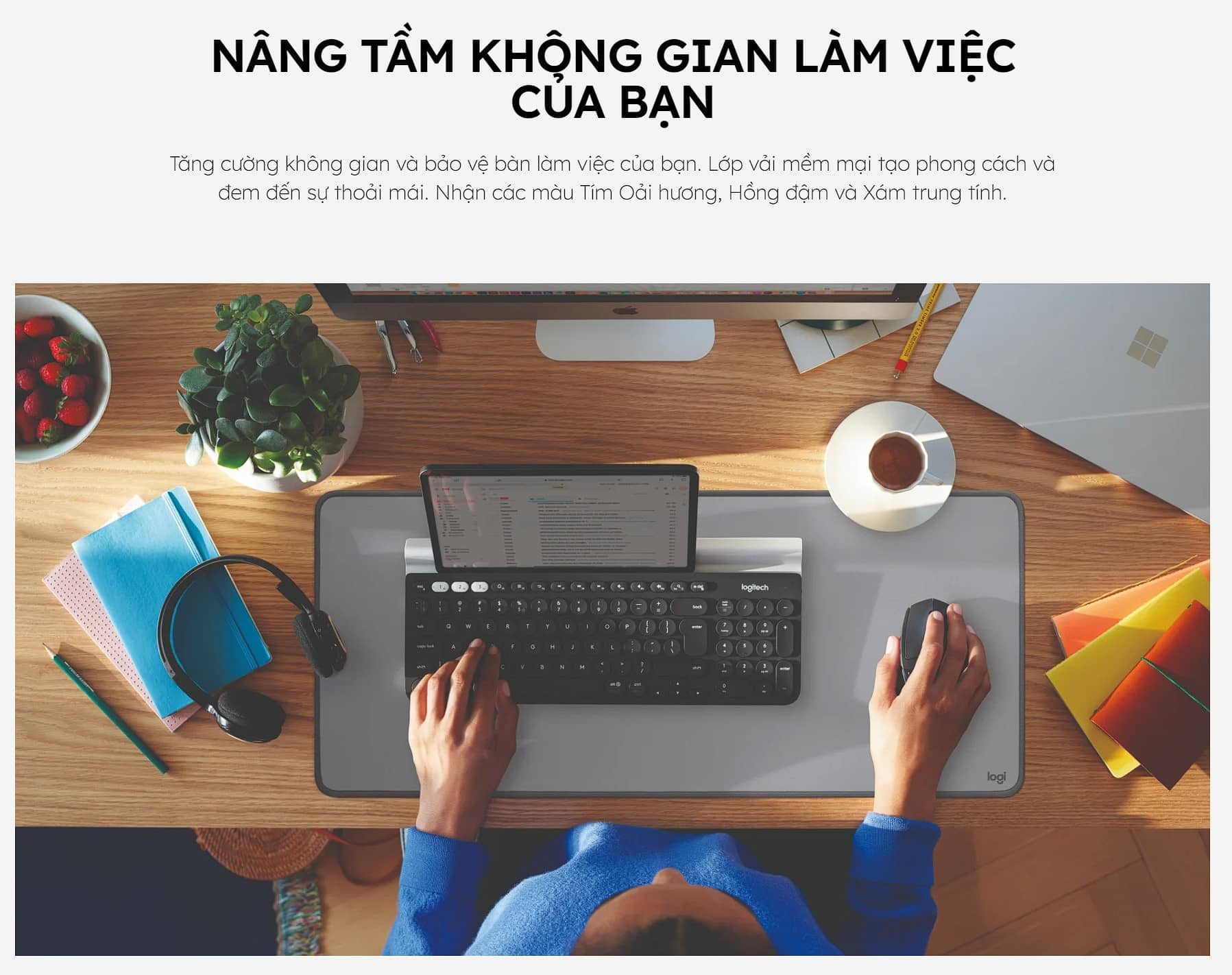 Bàn di chuột LOGTECH DESK MAT STUDIO SERIES