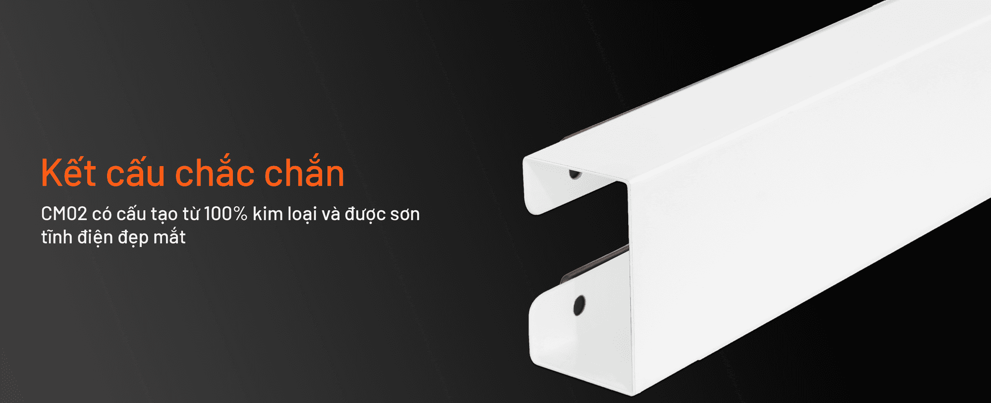 Khay giấu dây nam châm HyperWork HPW-CM02-BLK Đen (