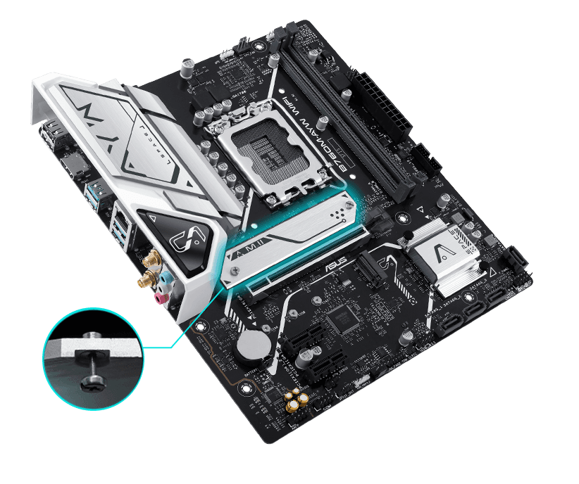 Mainboard Asus B760M-AYW WIFI DDR5 ảnh 4
