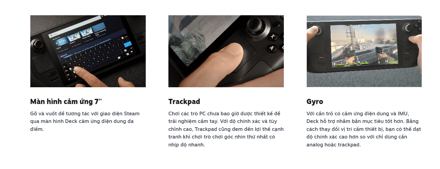 Máy chơi game cầm tay Steam Deck 64GB 7