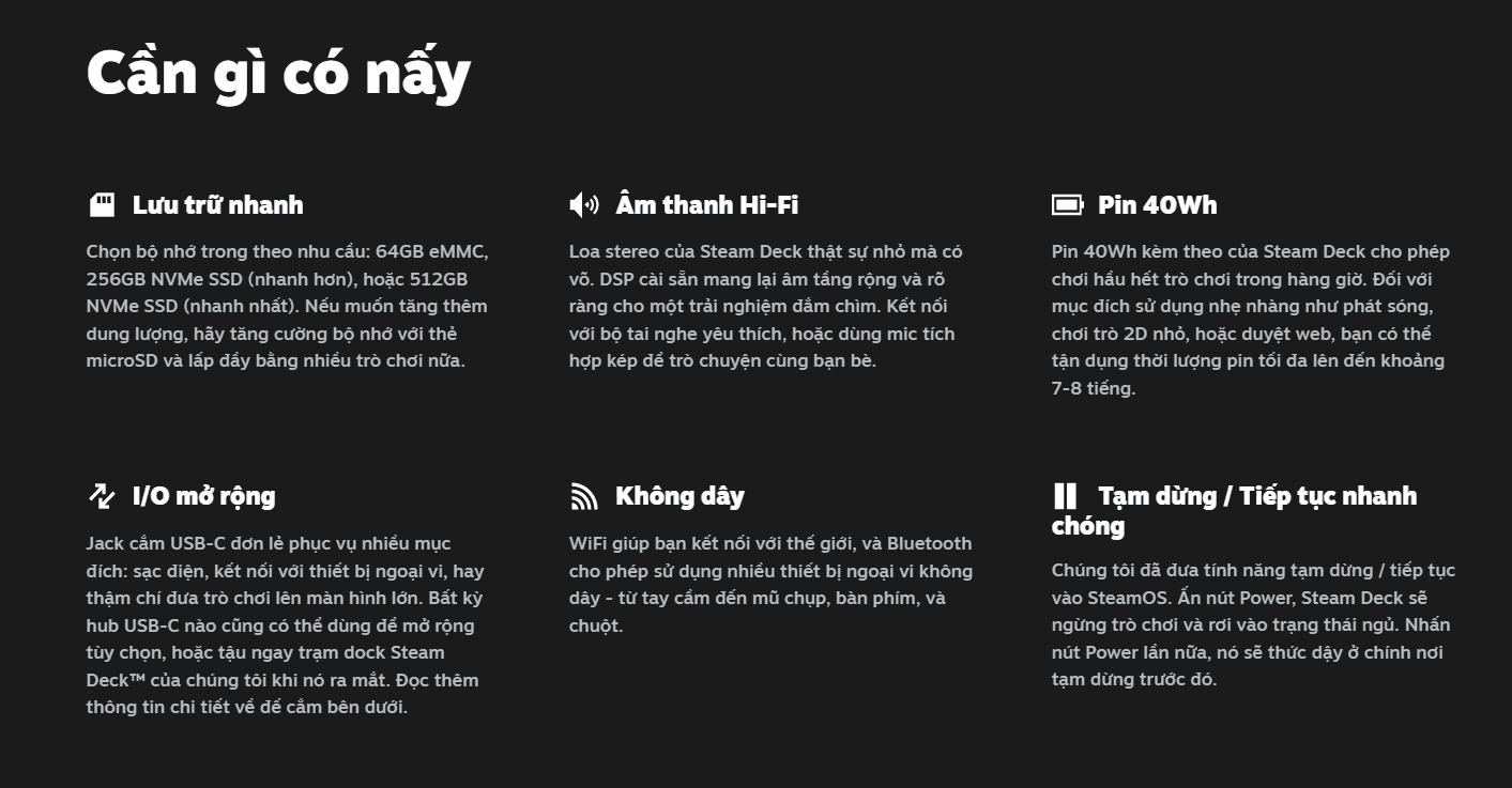 Máy chơi game cầm tay Steam Deck 64GB 9